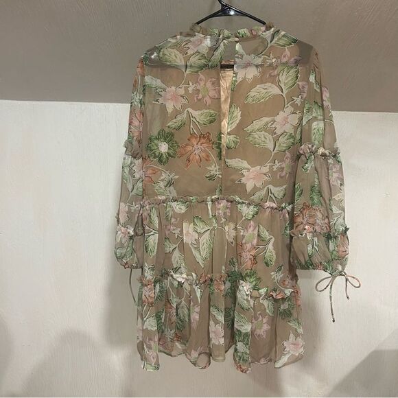 Princess Polly EDEN BLOOM MINI FLORAL DRESS BLUSH - Picture 9 of 14